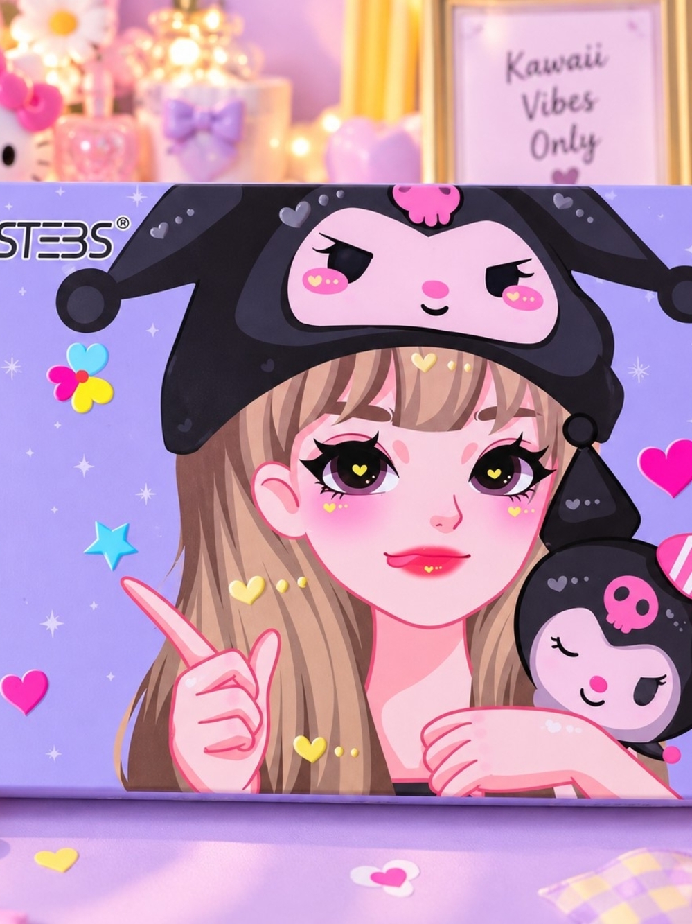 Kuromi Girl Makeup